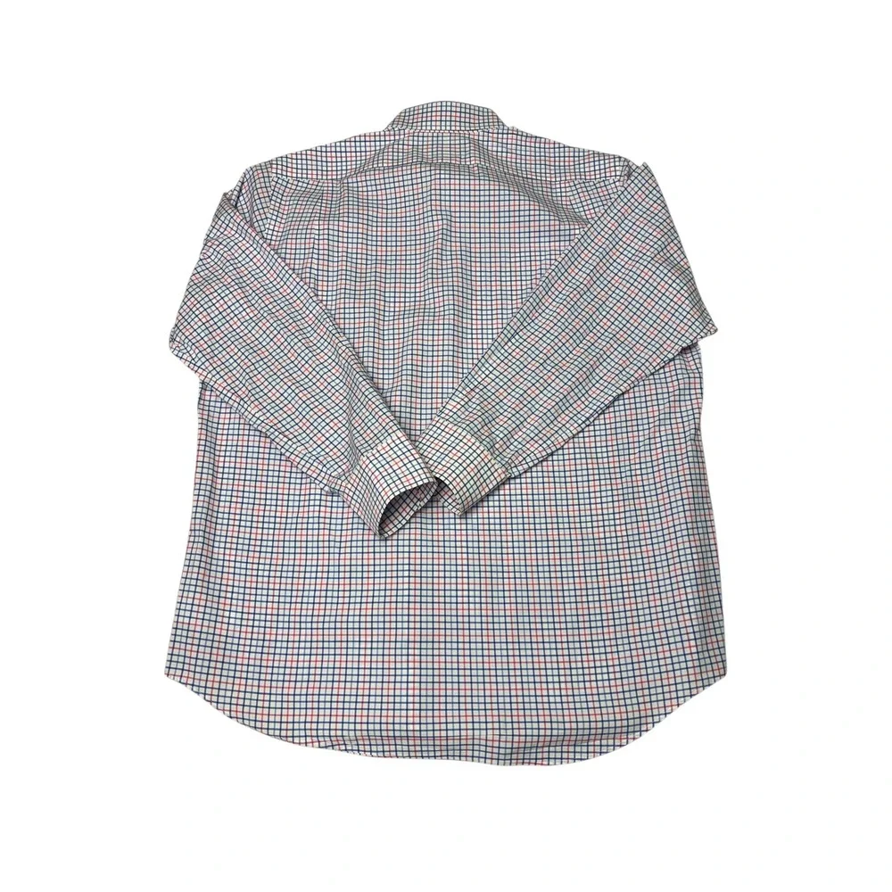 Ralph Lauren Mens Long Sleeve Classic‎ Fit Button Down Plaid Shirt Size L